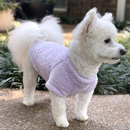 Soft Plush Pullover for Pets - Lavender | Cozy Dog & Cat Sweater