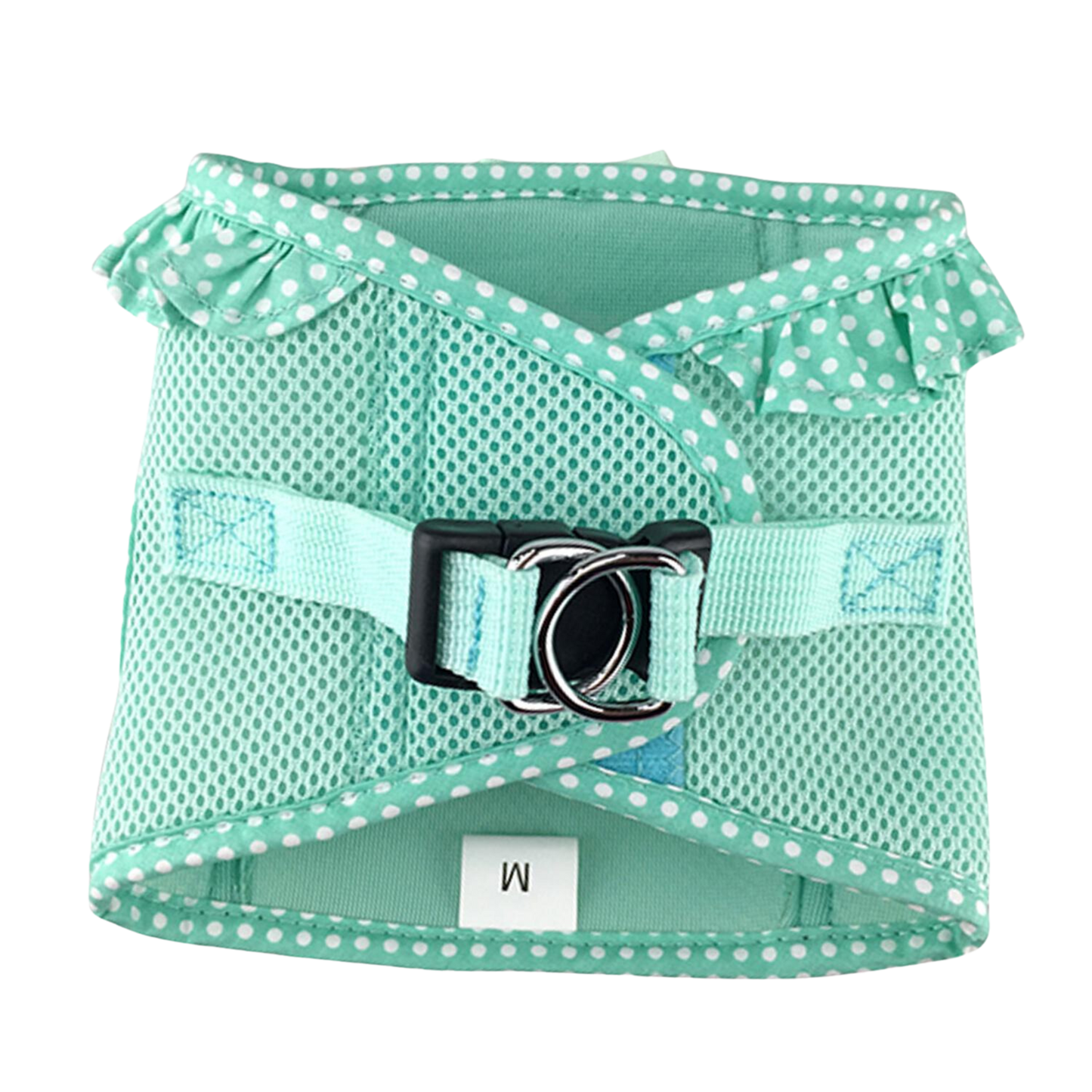 American River Choke Free Dog Harness - Teal Polka Dot