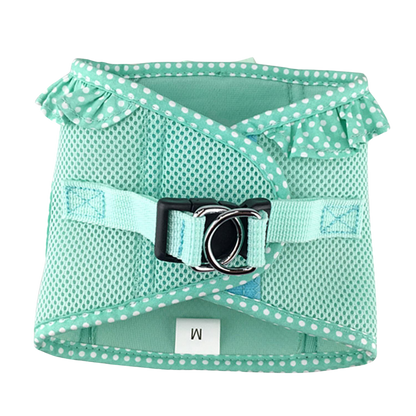 American River Choke Free Dog Harness - Teal Polka Dot