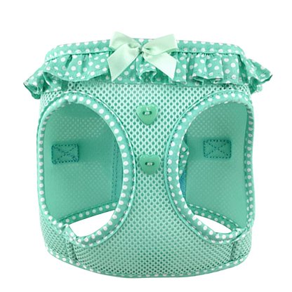 American River Choke Free Dog Harness - Teal Polka Dot