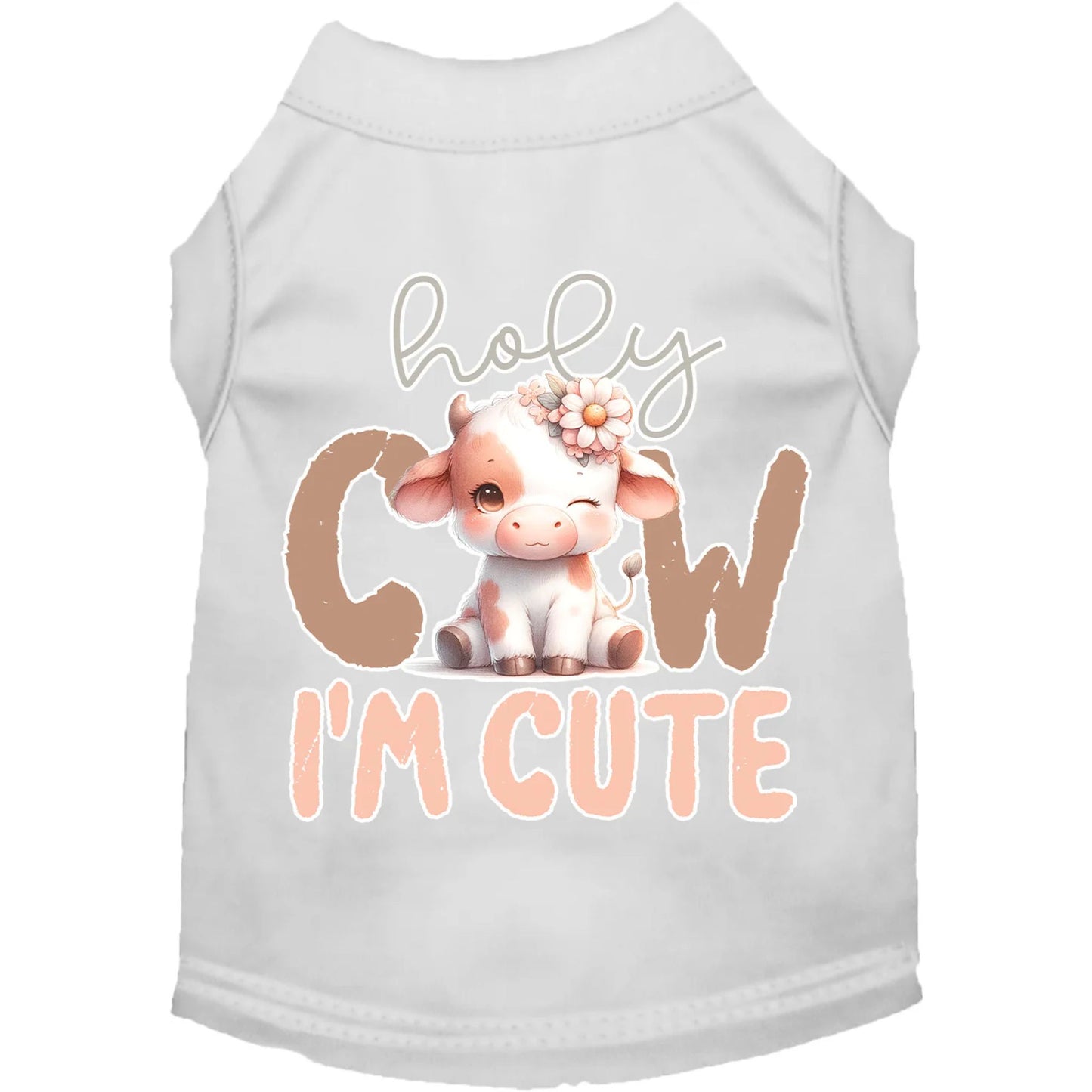 "Holy Cow, I'm Cute" Adorable Pet Shirt