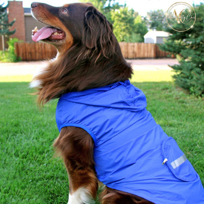 Chubasquero personalizado para perros con bolsillo: personalizable, impermeable y funcional