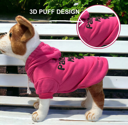 Sudadera con capucha para perro personalizada y acogedora: diseño con estampado 3D abullonado, mascota personalizada, tallas XS a XL